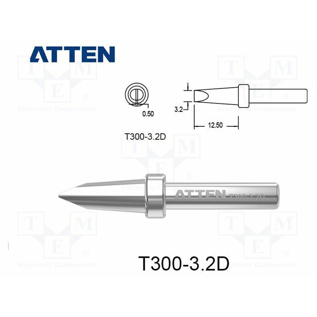 ATTEN Tip; chisel; 3.2mm; for