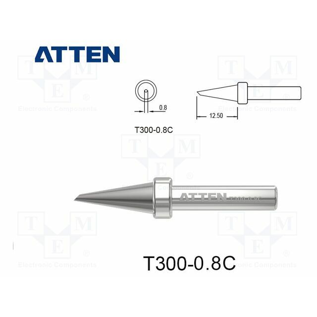 ATTEN Tip; hoof; 0.8mm; for