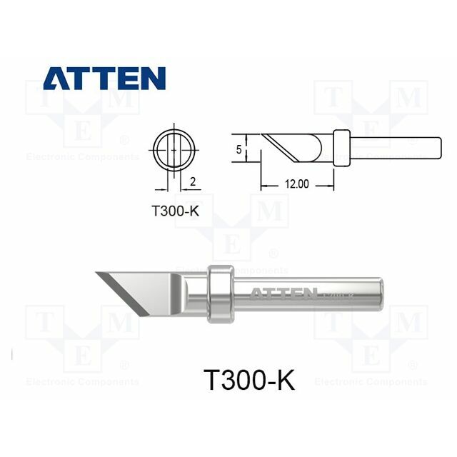 ATTEN Tip; knife; 5mm; for  soldering