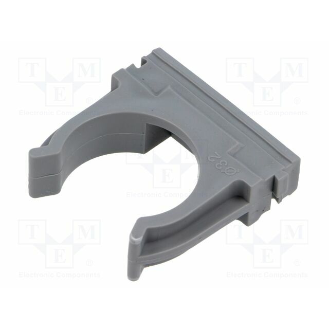TIE10 Mounting holder; polyetylene; FlexiPipe; grey
