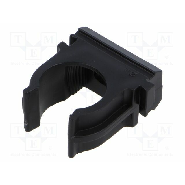 TIE10 Mounting holder; polyetylene; FlexiPipe; black