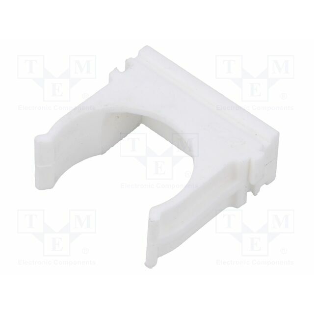 TIE10 Mounting holder; polyetylene; FlexiPipe; white