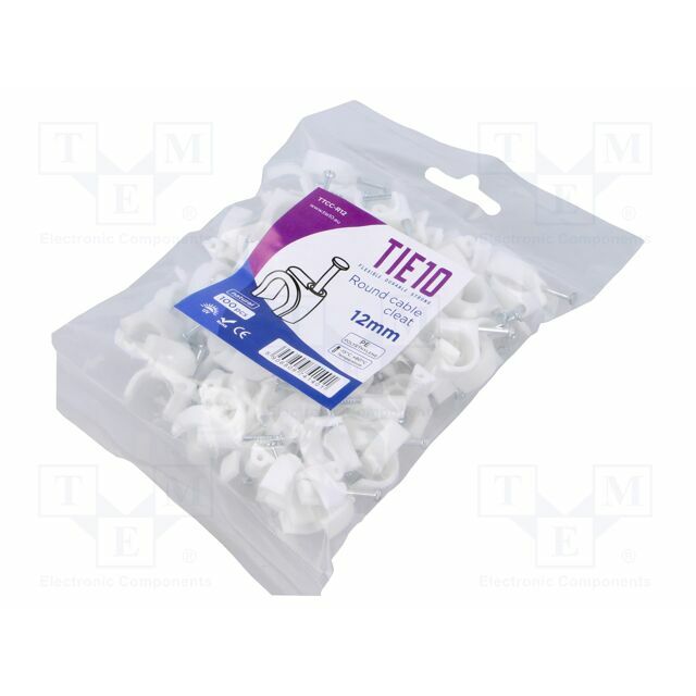 TIE10 Holder; natural; on round cable
