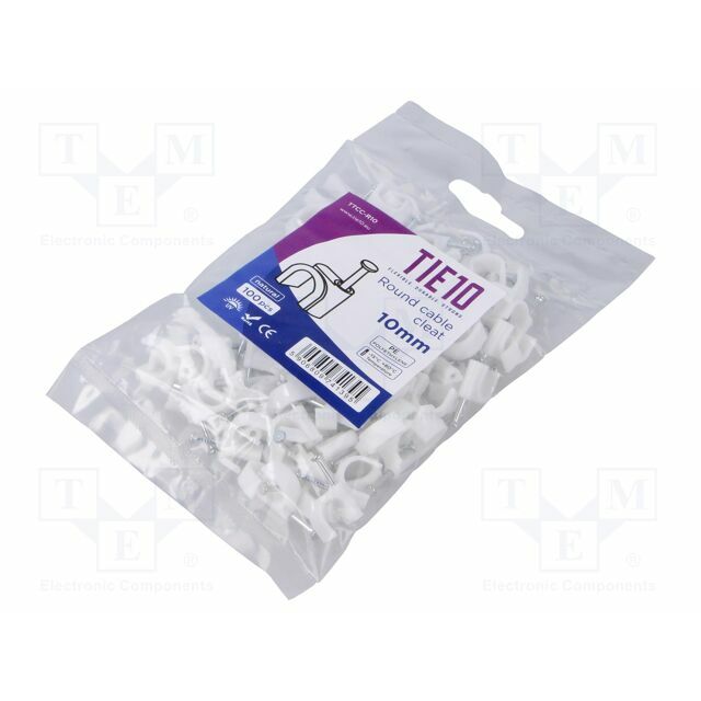 TIE10 Holder; natural; on round cable