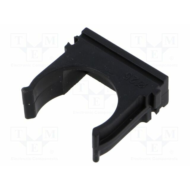 TIE10 Mounting holder; polyetylene; FlexiPipe; black