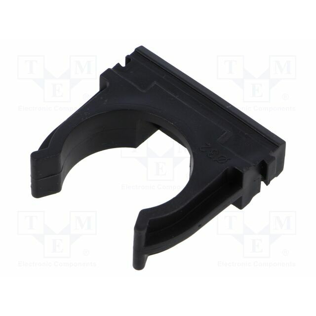 TIE10 Mounting holder; polyetylene; FlexiPipe; black