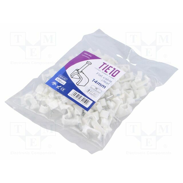 TIE10 Holder; natural; for flat cable