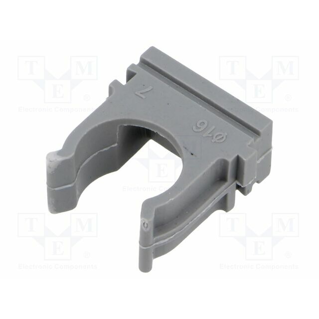 TIE10 Mounting holder; polyetylene; FlexiPipe; grey