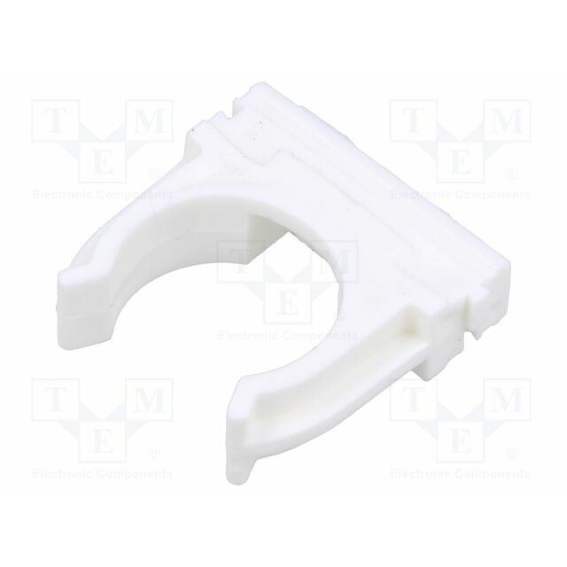 TIE10 Mounting holder; polyetylene; FlexiPipe; white
