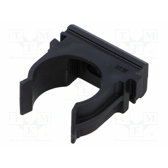 TIE10 Mounting holder; polyetylene; FlexiPipe; black