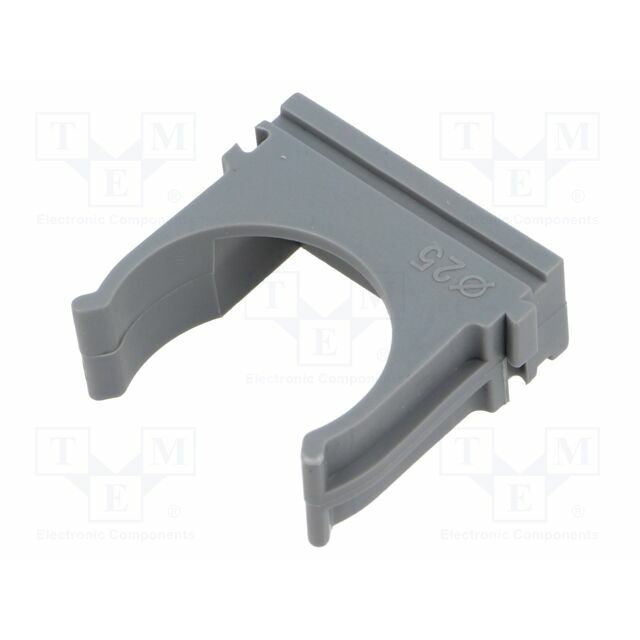 TIE10 Mounting holder; polyetylene; FlexiPipe; grey