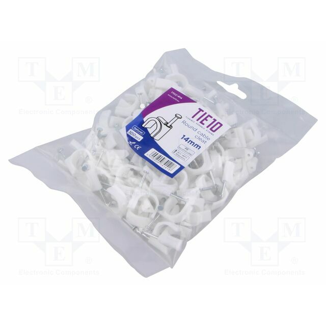 TIE10 Holder; natural; on round cable