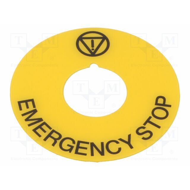 EAO Description label; 22mm; 46; Ø22mm