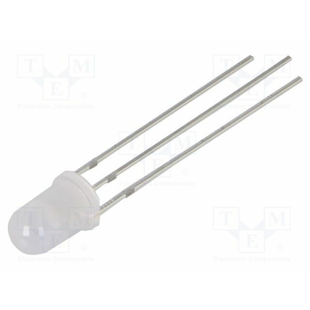 OPTOSUPPLY LED; red/yellow; 5mm; 60°; Front: