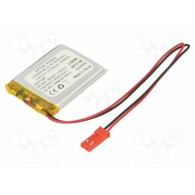 AKYGA BATTERY Re-battery: Li-Po; 550mAh; 3