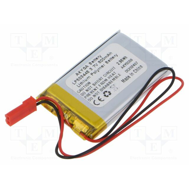 AKYGA BATTERY Re-battery: Li-Po; 800mAh; 3