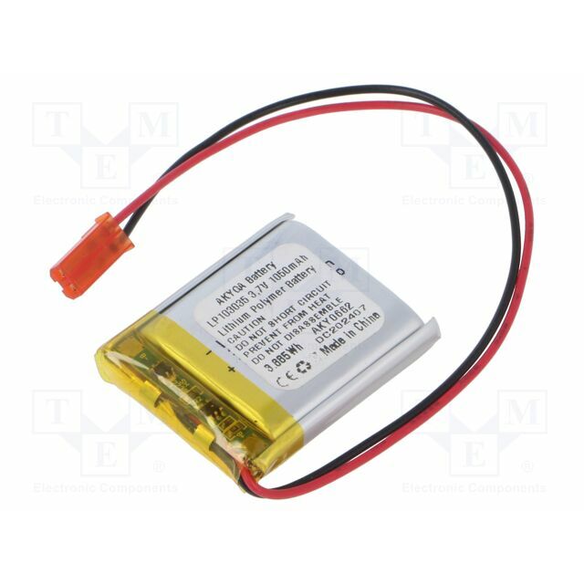 AKYGA BATTERY Re-battery: Li-Po; 1050mAh; 3
