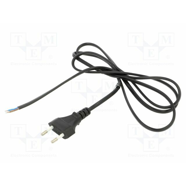 Cable; H03VVH2-F; 2x0.75mm2; CEE 7/16