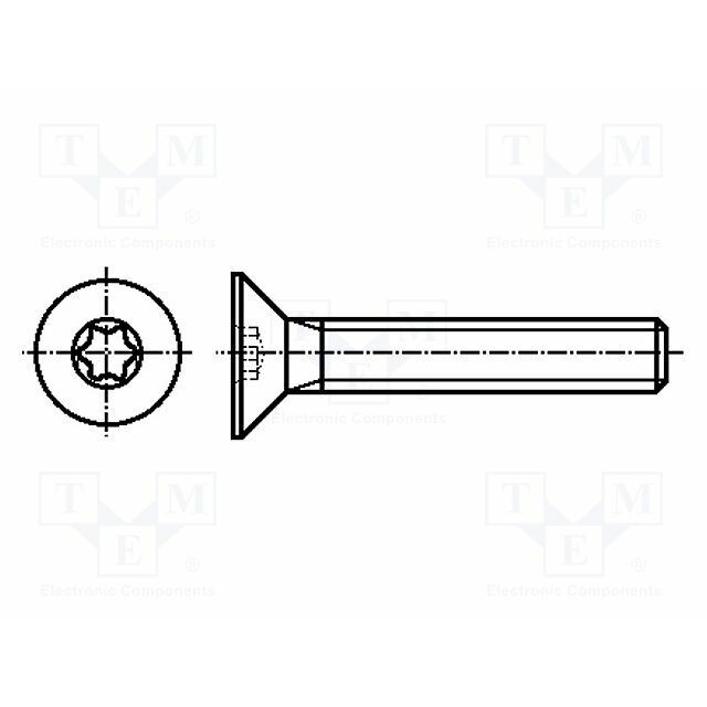 BOSSARD Screw; M2,5; M2.5x20