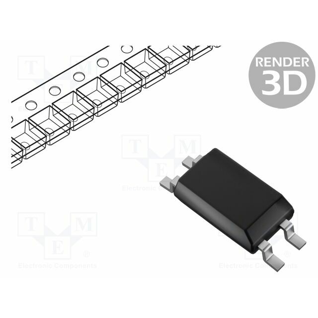 ISOCOM Optocoupler; SMD; Ch: 1; OUT: