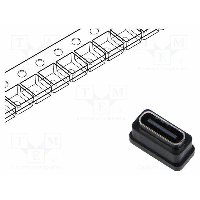 GCT Connector: USB C; socket; SMT