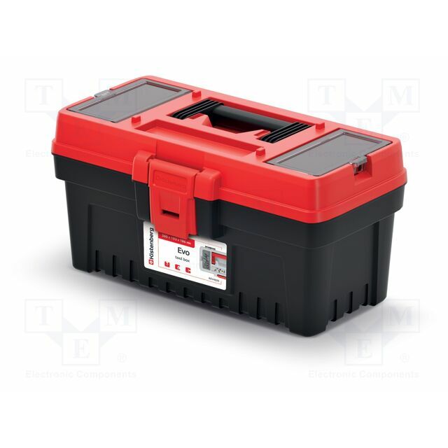 KISTENBERG Chest; tool case; black-red; polymer