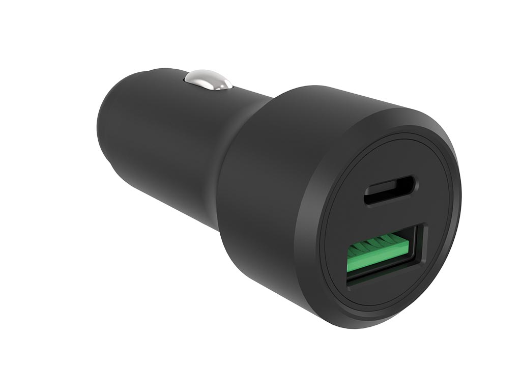 USB car charger - aluminum housing