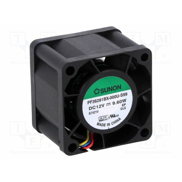 SUNON Fan: DC; 36x36x28mm; axial; 12VDC