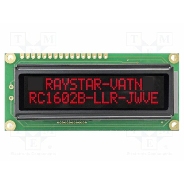 RAYSTAR OPTRONICS Display: LCD; alphanumeric; VA