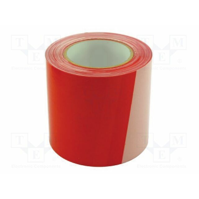 SOLID TOOLS Tape: warning; white-red; L: