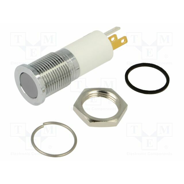 APEM Indicator: LED; flat; red/green/yellow; Ø14mm