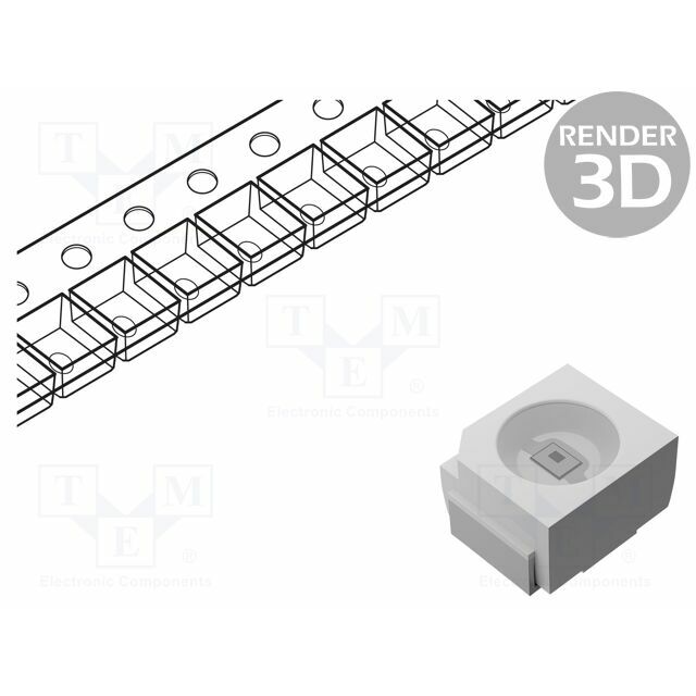 OPTOSUPPLY LED; white cold; SMD; PLCC2