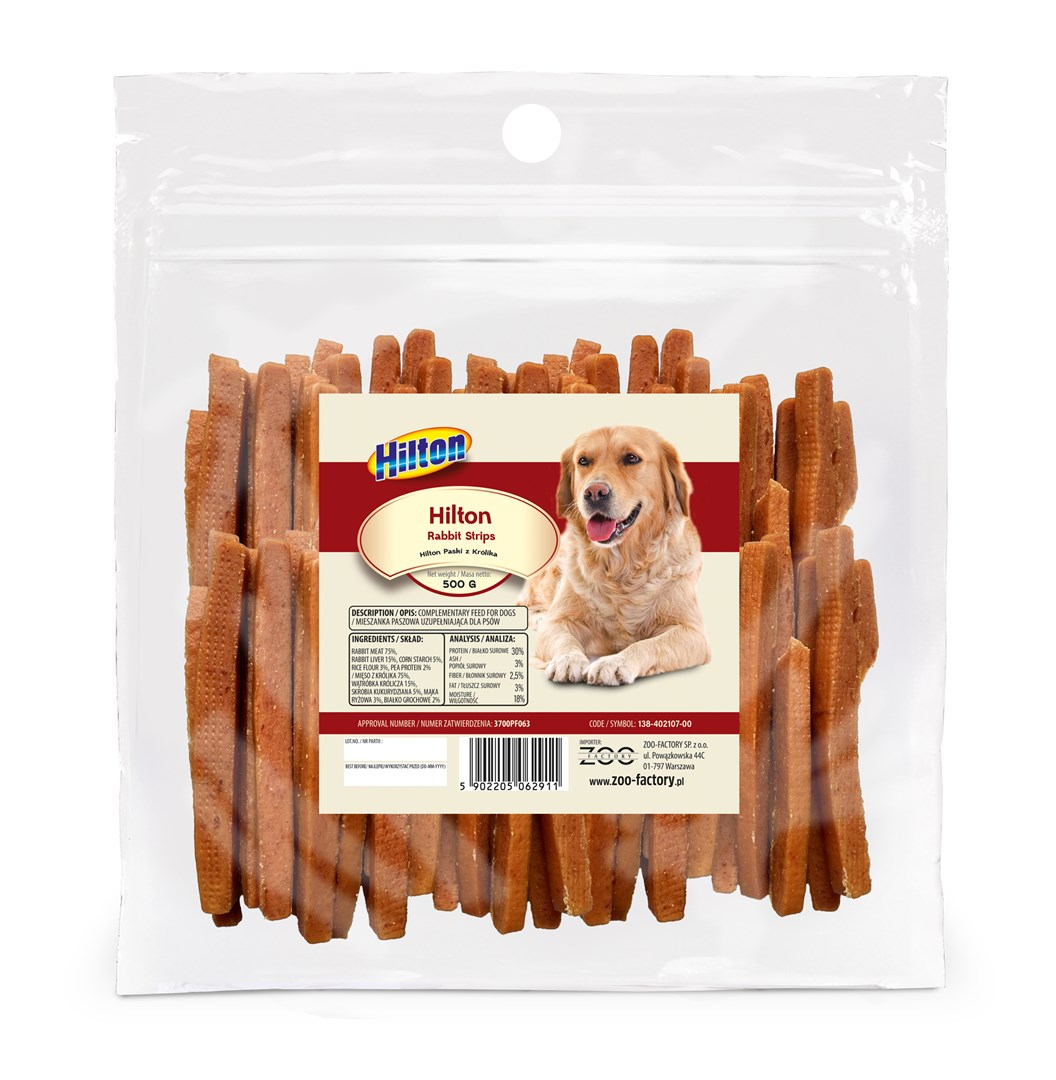 HILTON Rabbit strips - dog treat