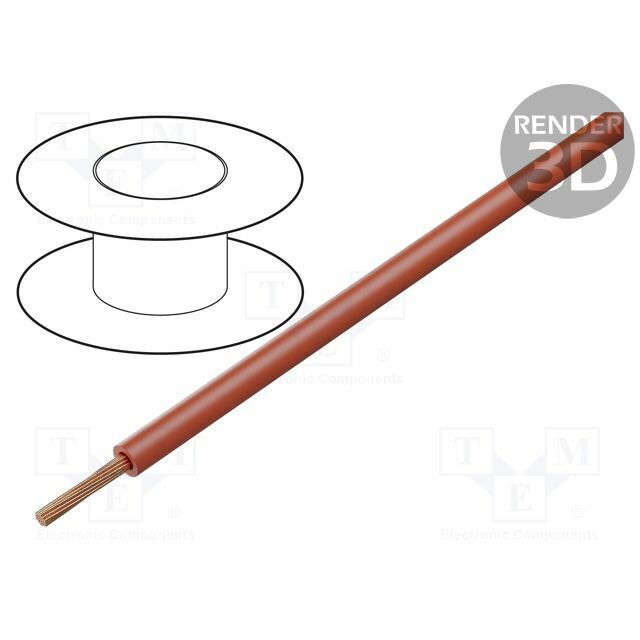 STAUBLI Wire; FlexiPlast-2V; 1x0.25mm2; stranded