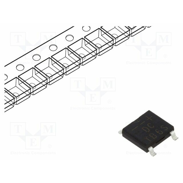 DC COMPONENTS Bridge rectifier: single-phase; 600V