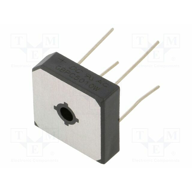 DC COMPONENTS Bridge rectifier: single-phase; Urmax: