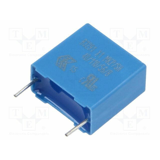 TDK Capacitor: polypropylene; X1; 68nF; 530VAC