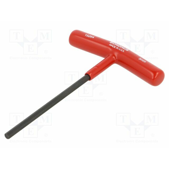 Wrench: hex key; HEX 5mm; Overall
