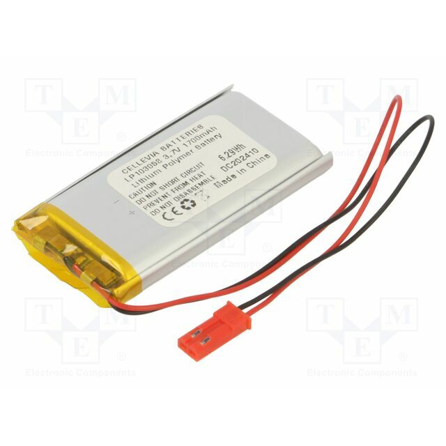 AKYGA BATTERY Re-battery: Li-Po; 1700mAh; 3