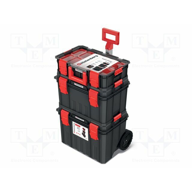 KISTENBERG Chest; tool case; black; MODULAR
