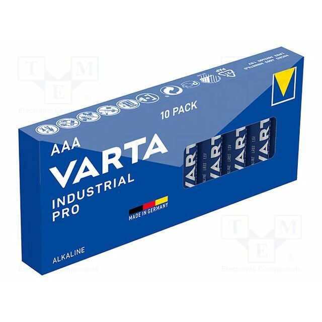 VARTA MICROBATTERY Battery: alkaline; AAA; 1