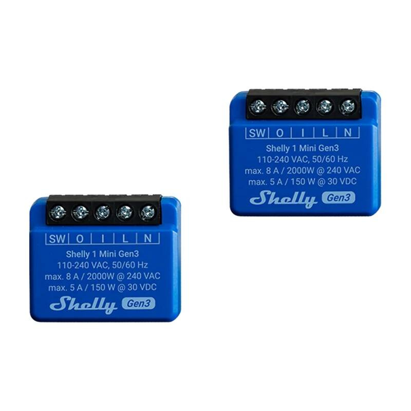 SHELLY 1 Mini Gen3 2-pack Smart