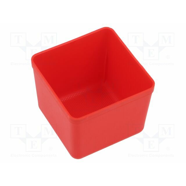 KISTENBERG Container: cuvette; red; 55x55mm; 7pcs