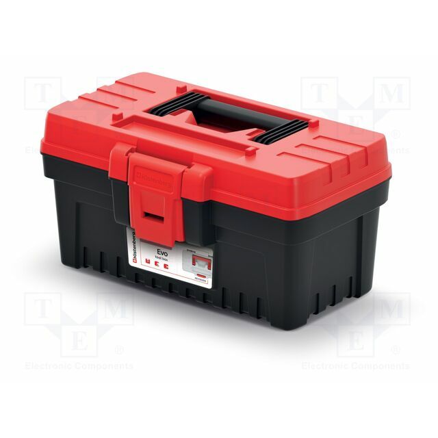 KISTENBERG Chest; tool case; black-red; polymer