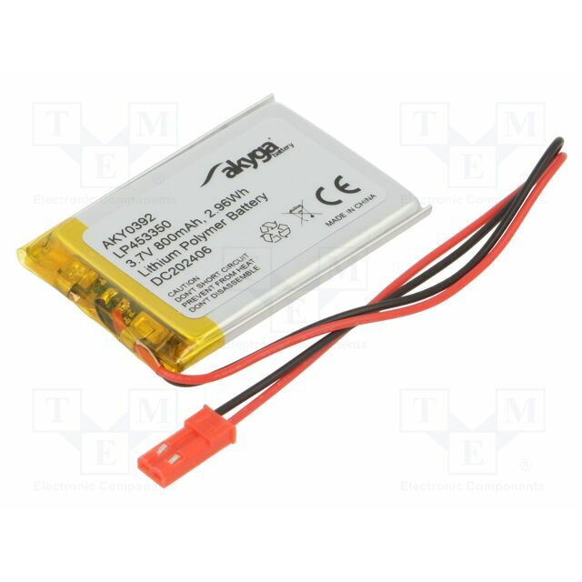 AKYGA BATTERY Re-battery: Li-Po; 800mAh; 3