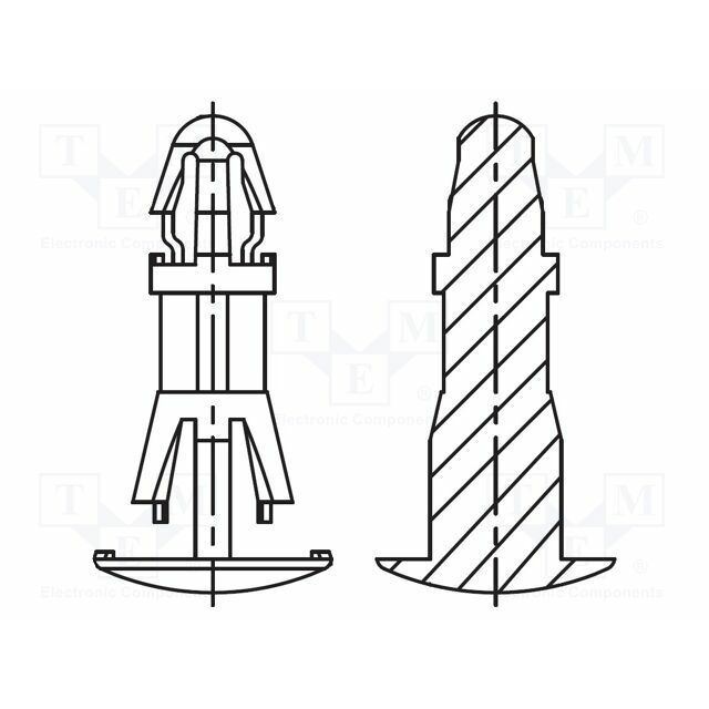 DREMEC Pin; polyamide 66; L: 6mm