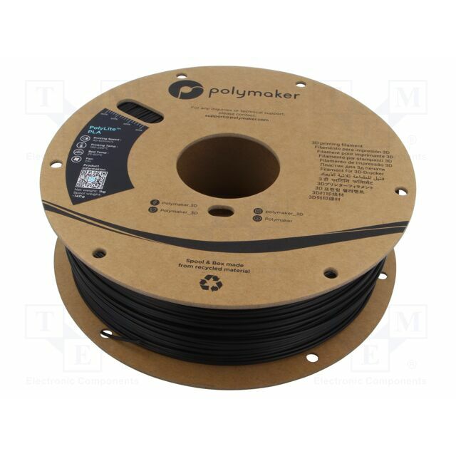 POLYMAKER Filament: PLA; 1.75mm; black