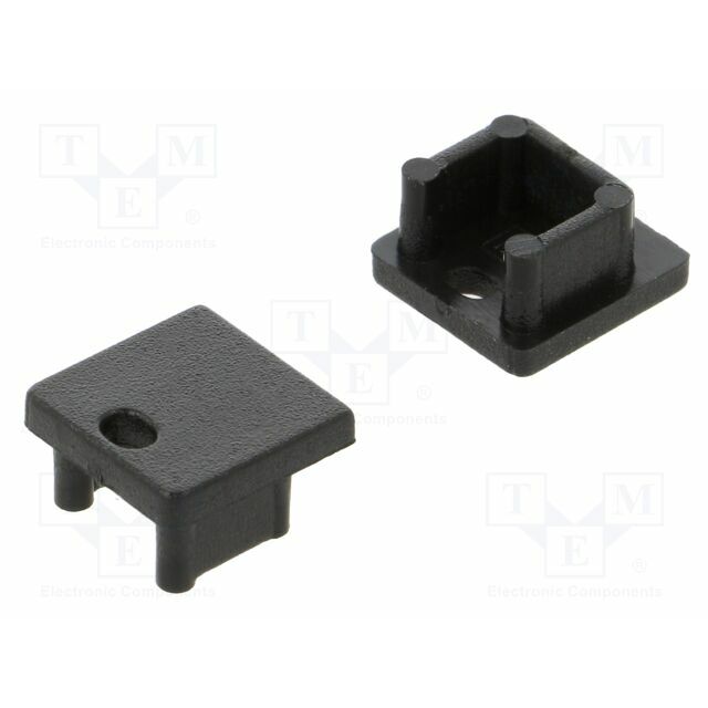 TOPMET Cap for LED profiles; black