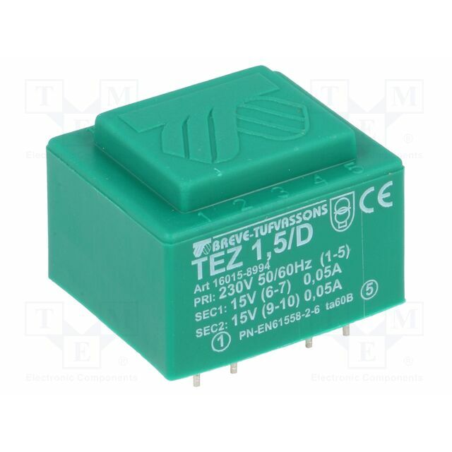 BREVE TUFVASSONS Transformer: encapsulated; 1.5VA