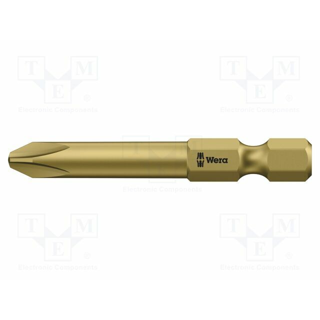 Screwdriver bit; Phillips; PH2; 1/4"; Overall